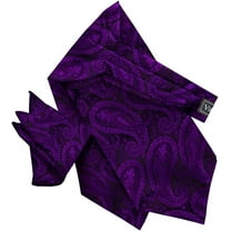 Vittorio Farina Paisley Tone On Tone Ascot & Pocket Square