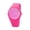 J004- Hot Pink, variant on Geneva Sport Timepiece, Hot Pink Silicone Band, Sports & Outdoor, Daily Tracking, Valentine's Gift, Minimalist Marking, 1 Pc