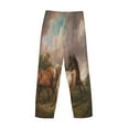 thumbnail image 5 of Kll Mens Pajama Pants For Men,Mens Lounge Pants,Funny Gifts For Men,Men'S Pajama Bottoms-Three Horses Oil Painting, 5 of 9