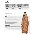 thumbnail image 5 of EDOLYNSA Women's Pinted Kaftan Dress Boho Maxi Beach Dresses Short Sleeve Long Caftan Loungewear Oversized Summer Outfits, 5 of 9
