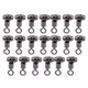 thumbnail image 1 of 20pcs Copper Enhanced Version American Swivel Hook Gear Connector Fishing EquipmentOval Medium, 1 of 4