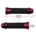 thumbnail image 3 of Red CNC Apollo Hand Grips & Handle Bar Ends Motorcycle 7/8 inch 22mm Bike Racing, 3 of 3