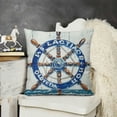 thumbnail image 2 of SHANXI Summer Throw Pillow Covers Red Navy Blue Decorative Pillow Cases Outdoor Cushion Covers for Couch Sofa Bed Home Decor 12x12in, 2 of 5