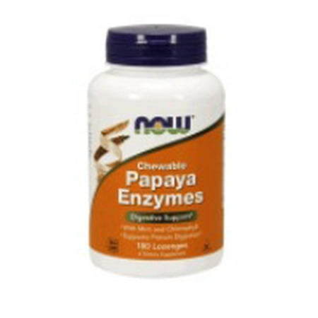 Enzyme de papaye NOW Foods 180 croquables