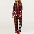 thumbnail image 4 of Xihbxyly Christmas Pajamas for Women, Women's Christmas Printed Pajama Set for Daily Home Wear Two-Piece Pajama Set with Pocket, 4 of 6
