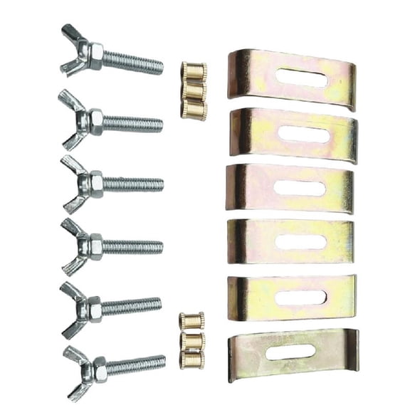 JZROCKER 6 Set Undermount Sink clip Easy Installs Undermount Sink Brackets Sink Attachment Hardware for Kitchen & Bathroom Sink