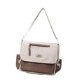 thumbnail image 3 of Bolso de hombro para mujer, bolso cruzado sencillo de nailon para desplazamientos, citas, regalos, vacaciones Caqui, 3 of 9