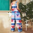 thumbnail image 6 of Haivin Women's Jumpsuit, Loose Fit with Button Front and Pockets, Valentine's Day Print for Casual and Daily Wear, 6 of 6