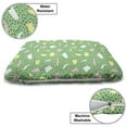 thumbnail image 3 of Abstract Pet Bed, Hand Drawn Brushstroke Paints Polka Dots Cheerful, Chew Resistant Pad for Dogs and Cats Cushion with Removable Cover, 24" x 39", Sea Green Pale Pink, by Ambesonne, 3 of 4