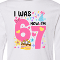 thumbnail image 4 of Inktastic I Was 6 Now I'm 7 Birthday Celebration Long Sleeve Youth T-Shirt, 4 of 5