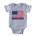 thumbnail image 1 of CafePress - USA Flag - Cute Infant Baby Football Bodysuit, 1 of 1