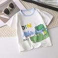 thumbnail image 1 of Vêtements pour Enfants Garçons Imprimés Garçons Hauts à Manches Courtes Col Rond Vêtements d'Été pour Tout-Petits Garçons Vêtements pour Petits Garçons 3-4 Ans, 1 of 3