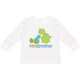 thumbnail image 3 of Inktastic Dinosaur Little Brother Green Boys Long Sleeve Toddler T-Shirt, 3 of 5