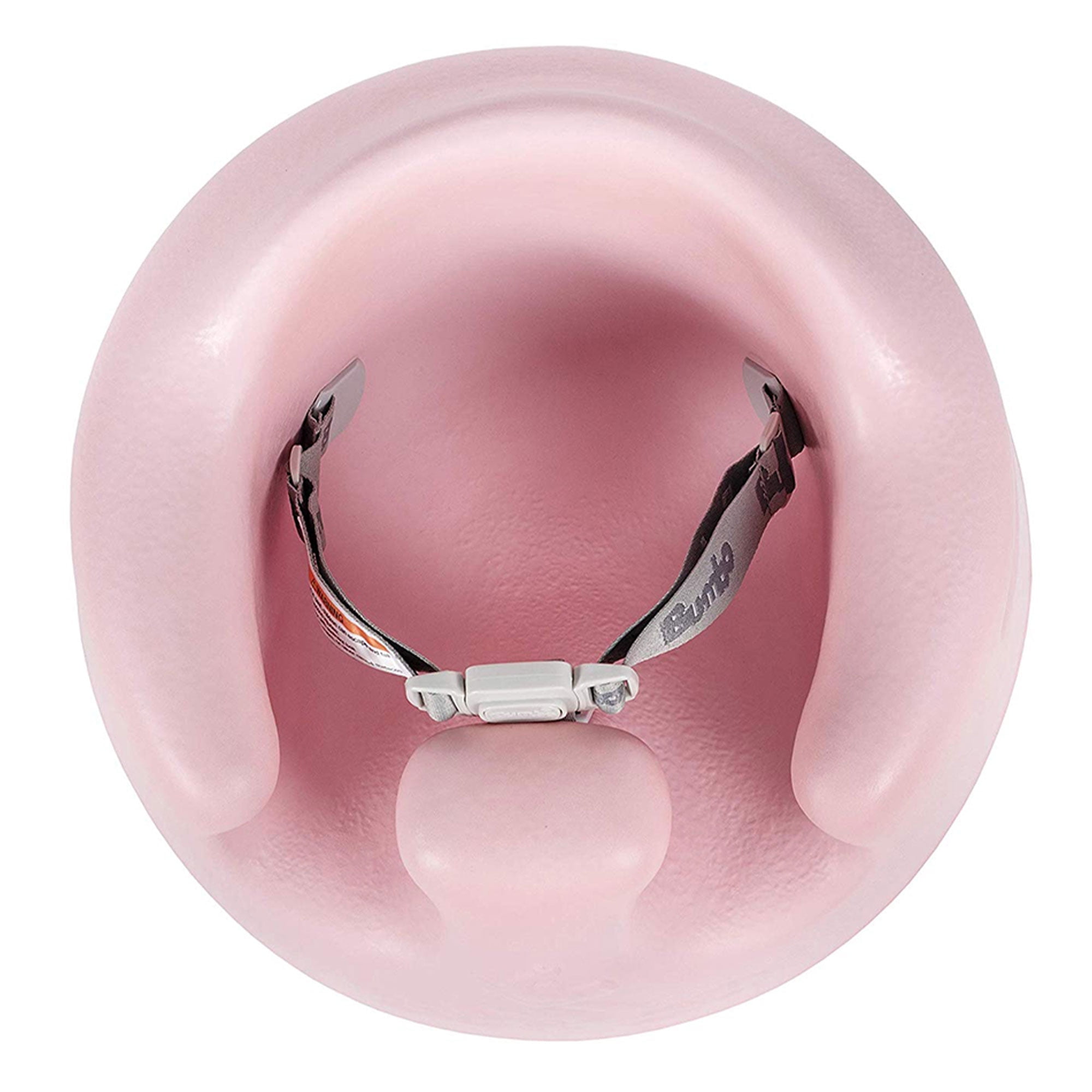 Bumbo Baby Infant Soft Foam Floor Booster Seat with Adjustable Harness, Cradle Pink