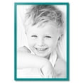 thumbnail image 2 of ArtToFrames 24" x 35" Aqua Picture Frame, 24x35 inch Green Wood Poster Frame (WOM-4428), 2 of 8