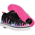 thumbnail image 1 of HEELYS Youth Kids Pro 20 Prints Wheels Skate Sneaker Shoes Black/Neon Pink/Hologram Flame, Numeric_7, 1 of 5