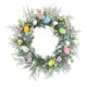 thumbnail image 2 of Corona de huevos de Pascua, corona de primavera, hojas , decoración de Pascua, guirnalda de puerta de Pascua de 17,7 pulgadas para vacaciones en, 2 of 8