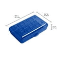 thumbnail image 2 of Sterilite Small Pencil Box Plastic, Cobalt Tint, 2 of 8