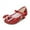 Red, variant on AJZIOJIRO Little Girls Dress Shoes Girls Low Heel Shoes PU Dress Shoes for Wedding Kids Girls Mary Jane Shoes (Little Big Kids)