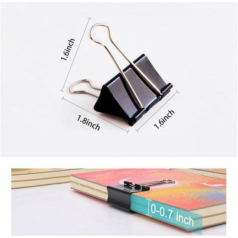 18 Pcs Extra Large Binder Clips 2.4 Inch Length for Office (Upgrade)