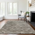 thumbnail image 6 of Addison Rugs Mayfield Washable Cowhide Herringbone Gray Rectangle Rug, 10' x 14', 6 of 6