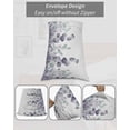 thumbnail image 7 of Purple Green Eucalyptus Body Pillow Covers, Watercolor White Botanical Soft Bed Throw Pillowcases Breathable Cooling Long Lumbar Body Pillow Sham Cover for Bed Sofa 20''x54'', 7 of 7