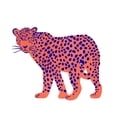 thumbnail image 3 of Scarvey, Emma 20x20 Black Modern Framed Museum Art Print Titled - Bright Leopard I, 3 of 5
