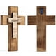 thumbnail image 2 of Cruz de madera para pared, cruz cristiana, cruz espiritual, religiosa, regalo con gancho para colgar en la pared o en la mesa, con bendición para la iglesia, decoración de la habitación del hogar,, 2 of 5