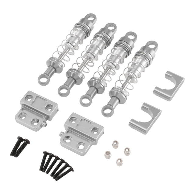 HILABEE 1/12 RC Car Shock Absorber Damper Kit Easy to Install for MN82 MN82Pro MN82S Silver