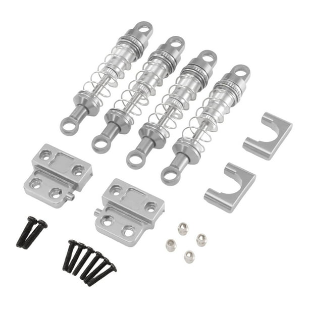 Kit de reparación de amortiguadores para coche RC 1/12, profesional, resistente y de alto rendimiento. Plata