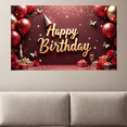 thumbnail image 5 of Glittering Champagne Birthday Banner Decorative Balloons Rose Gift Happy Birthday for Celebration Indoor Decoration Party, 5 of 5