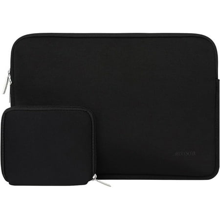 Mosiso 13.3 inch Laptop Sleeve for MacBook Pro 14 inch M4 M3 M2 M1 Lenovo Dell HP Asus Acer, Protective Neoprene Notebook Bag with Small Case, Black