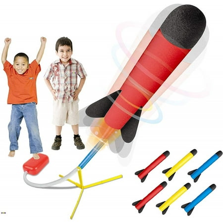 Toy Rocket Launcher - Jump Rocket Set Includes 6 Rockets - Play Rocket Soars Up to 100 Feet - Missile Launcher Best Gift for Boys and Girls - Air Rocket Great for Outdoor Play - (Best Launcher For Android 4.2)