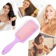 thumbnail image 3 of Cepillo plano de cerdas de jabalí para mujer, cepillo suave para desenredar el cabello, ideal para cabello grueso y rizado, húmedo o seco, color morado., 3 of 5