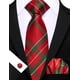 thumbnail image 5 of Juego de corbata Barry.Wang a cuadros para hombre con pañuelo, 5 of 7