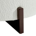 thumbnail image 4 of Toman Rond Toman avec Rangement, Ottomane Table Basse Rembourrée en Suède pour Salon Chambre Mesure 31.89 Pouces L x 31.89 Pouces L x 17.91 Pouces H, Blanc Doux, 4 of 10