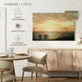 thumbnail image 5 of Elephant Stock Sunset Chairs Wall Art - Horizontal Canvas Wall Art - Living Room Wall Decor - Beach Canvas - Gray And Orange Decor By Bruce Nawrocke - 12" x 8", 5 of 8