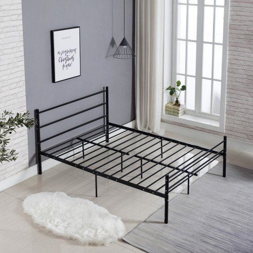 Clearance! FullSize Metal Bed Frame No Box Spring Needed, Metal Bed