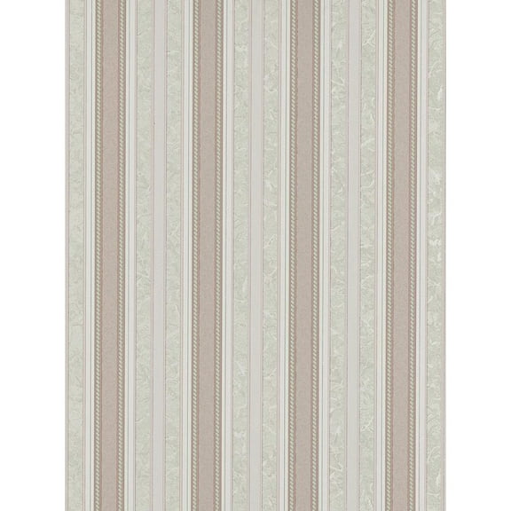 Concord Wallcoverings Textured Wallpaper Classic Featuring Vertical Stripes, Pink Silver, 21 In x 33 Ft (56 sq. ft), 578635
