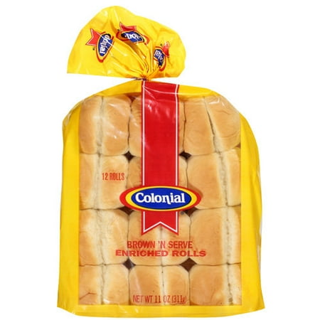 colonial rolls serve brown 12ct walmart