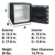 SentrySafe 1.23 cu. ft. Fire and Water-Resistant Safe with Digital Lock and Alarm