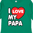 thumbnail image 4 of Inktastic I Love My Papa Boys or Girls Long Sleeve Toddler T-Shirt, 4 of 5
