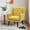 Yellow, variant on Accent Chair, Comfy Upholstered Mid Century Modern Armchair, Button-Tufted with Linen Fabric Lounge Arm Chairs for Living Room Bedroom (Yellow)