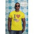 thumbnail image 3 of 4th of July I Heart Love America Halftone Mens T Shirt, 3 of 5