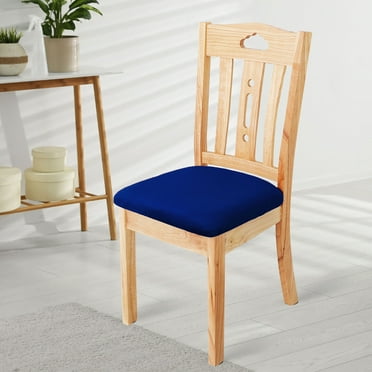 Subrtex Stretch Textured Grain Dining Chair Slipcover Set Of 2 Blue Com Subrtex Stretch Textured Grain Dining, Royal Blue Dining Room Chair Cushions Uk
