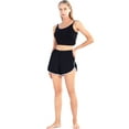 thumbnail image 5 of Teen Girls High Elastic Waist Workout Sports Track Shorts,Running Shorts Athletic Gym Yoga PE Shorts,Super Comfy Casual Sporty Lounge Short Pants Dolphin Shorts,S-4XL Black, 5 of 8