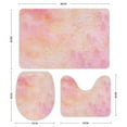 thumbnail image 3 of GZHJMY Bathroom Mat set of 3， Abstract watercolor background 3 Pieces Bath Mats Set for Bathroom, Vintage Style Non-Slip Washable Cover Floor Rug Decorations for Kitchen Bathroom Bedroom, 3 of 6