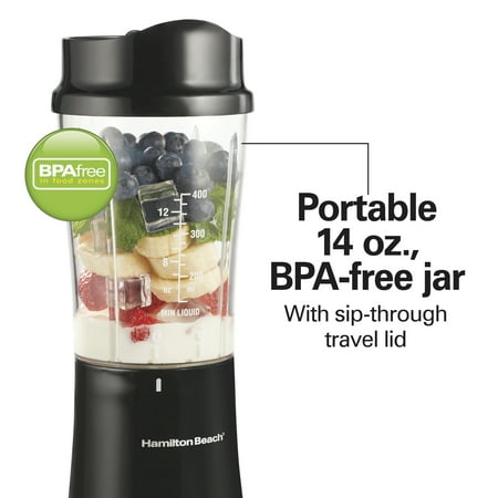 Hamilton Beach Single Serve Blender with Travel Lid, Model 51101BV