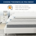 2.3 inch King Mattress Topper, Cooling Memory, Removable Cover, Comfort