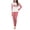 Women, variant on Yuaguia Christmas Family Matching Pajamas Set, Long Sleeve Wish You Merry Christmas Letter Print Tops Red White Striped Pants, Holiday Loungewear for Men Women Kids Baby